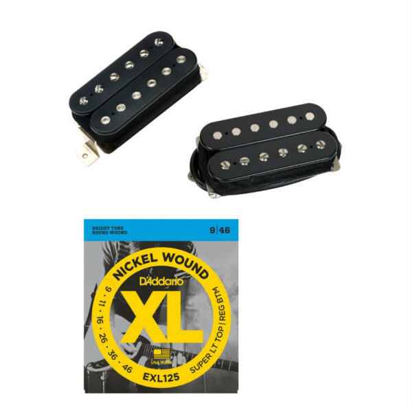 DiMarzio PAF Master Neck/Bridge Set DP260/DP261, Black