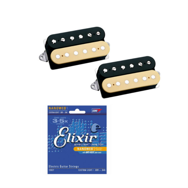 DiMarzio PAF Master Set DP260BC/DP261FBC F-Spaced Black/Creme