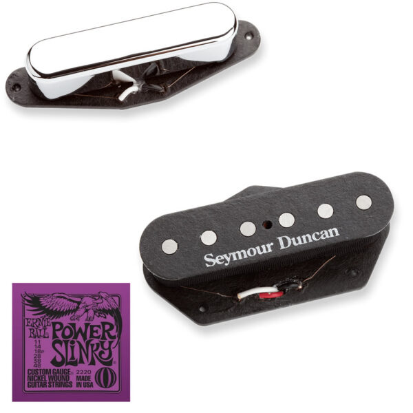 Seymour Duncan STR-2/STL-2 Tele Pickup Set + Power Slinky