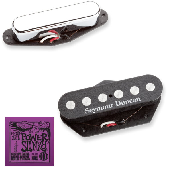 Seymour Duncan Quarter Pound STR-3/STL-3 Set + Power Slinkys