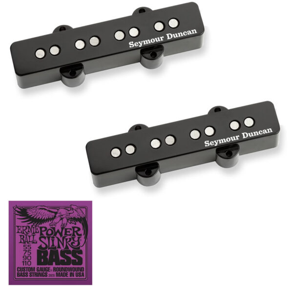 Seymour Duncan SJB-2 Jazz Bass Set + Ernie Ball 2831 Strings