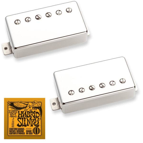 Seymour Duncan SH-PG1 Pearly Gates Nickel Pickup Set + Strings