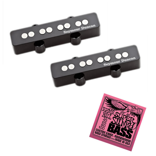 Seymour Duncan SJB-3 Hot Jazz Bass Set + EB Super Slinky Strings