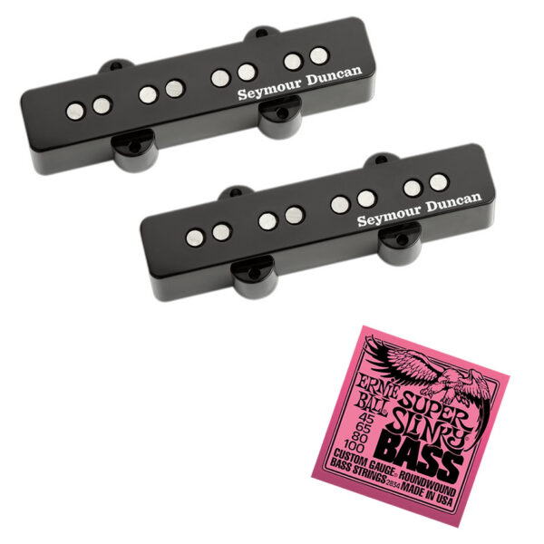 Seymour Duncan SJB-2 Hot Jazz Bass Set + EB Super Slinky Strings
