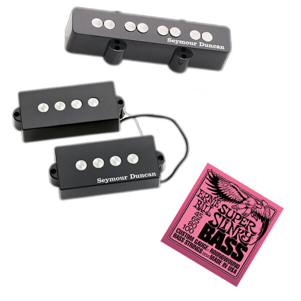Seymour Duncan Quarter Pound PJ Set + Ernie Ball Slinky Strings