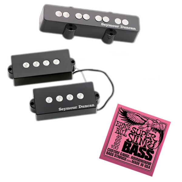 Seymour Duncan SPB-2/SJB-2B Hot PJ Bass Set + Free EB Strings