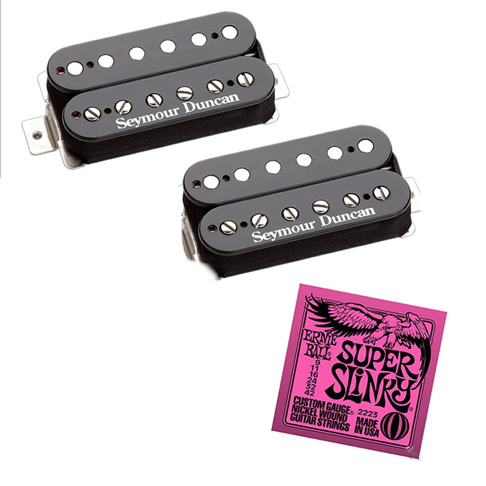 Seymour Duncan SH-PG1 Pearly Gates Set + Slinky Strings