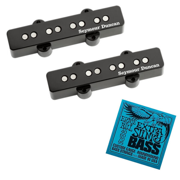 Seymour Duncan SJB-2 Hot Jazz Bass Set + Ernie Ball 2835 Strings
