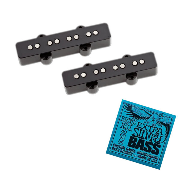 Seymour Duncan SJB-1 Jazz Bass Pickup Set + Ernie Ball Extra Slinky Strings