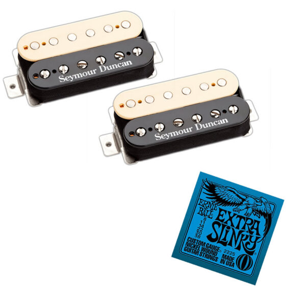 Seymour Duncan Pearly Gates Zebra Set + Ernie Ball Strings