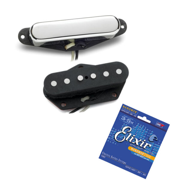 Seymour Duncan Vintage Tele STR-1/STL-1 Set + Free Elixirs