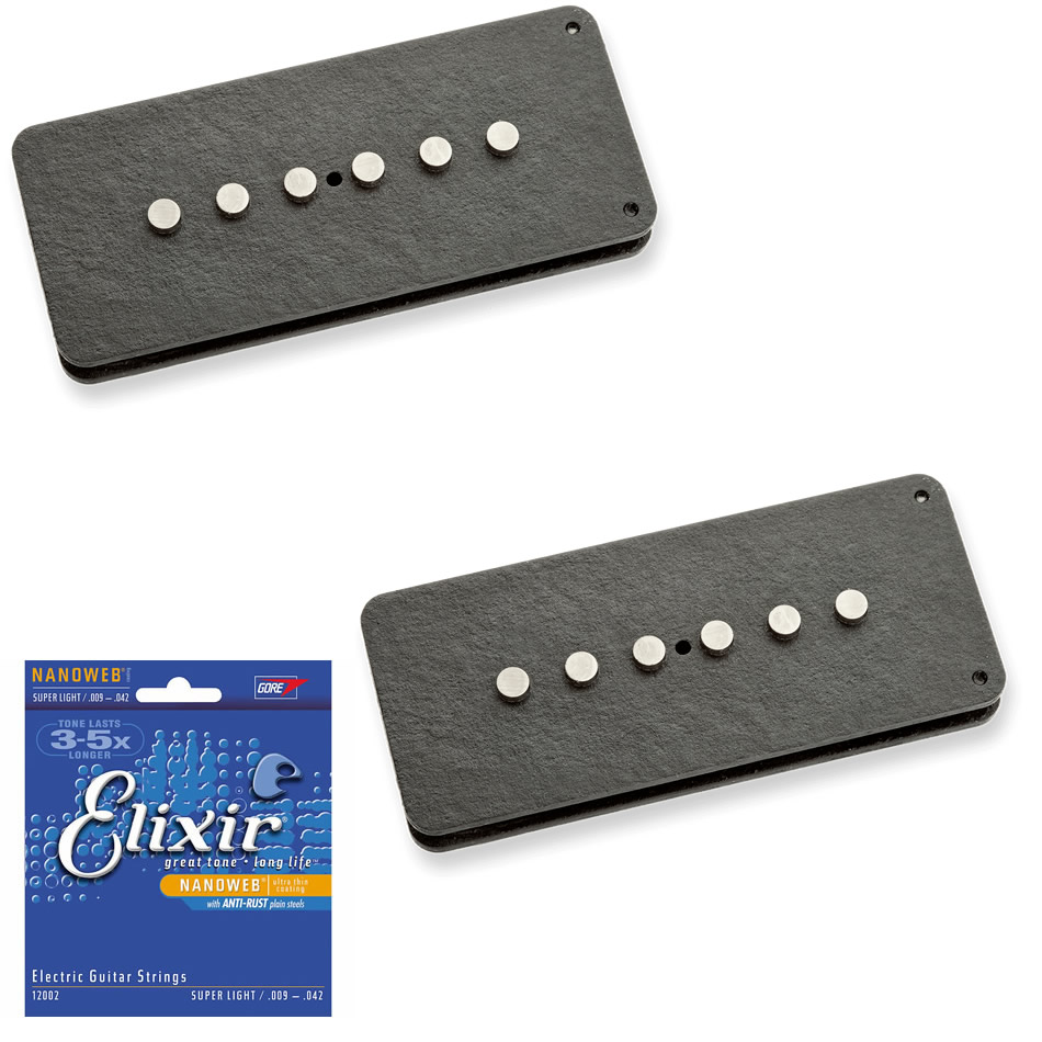 Seymour Duncan SJM Jazzmaster Vintage Pickup Set + Strings