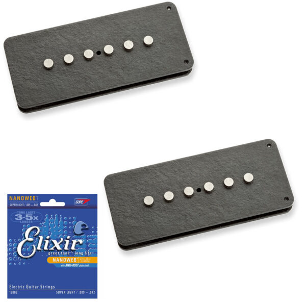 Seymour Duncan SJM Hot Jazzmaster Pickup Set + Elixir Strings