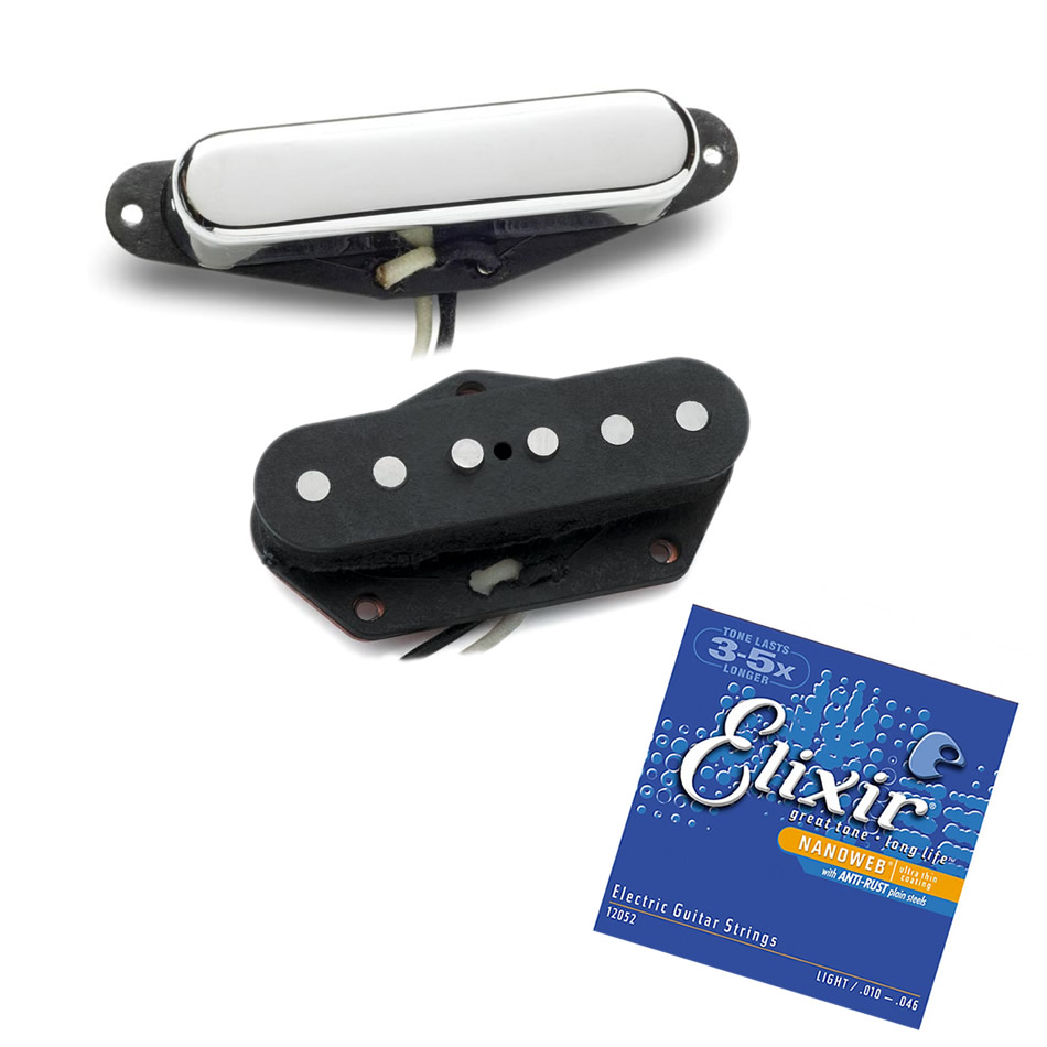 Seymour Duncan Vintage Tele Set: STR-1 & '54 STL-1 + Free Elixir Strings