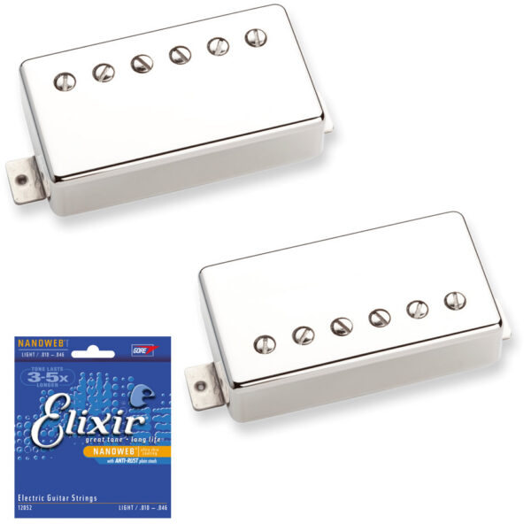 Seymour Duncan Pearly Gates Nickel Humbucker Set + Strings