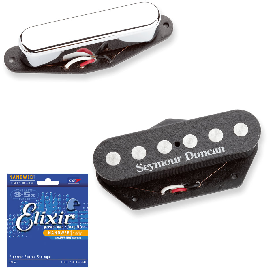 Seymour Duncan Quarter Pound Tele Set (STR-3/STL-3) + Strings