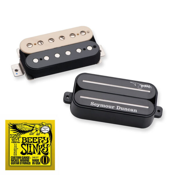 Seymour Duncan Dimebag Set, Zebra + Ernie Ball Strings