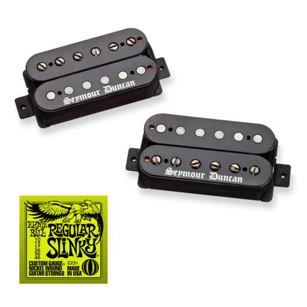 Seymour Duncan Black Winter Humbucker Set + Strings