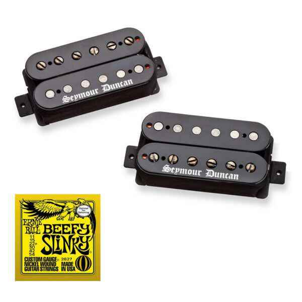 Seymour Duncan Black Winter Humbucker Set, Black + Free Strings