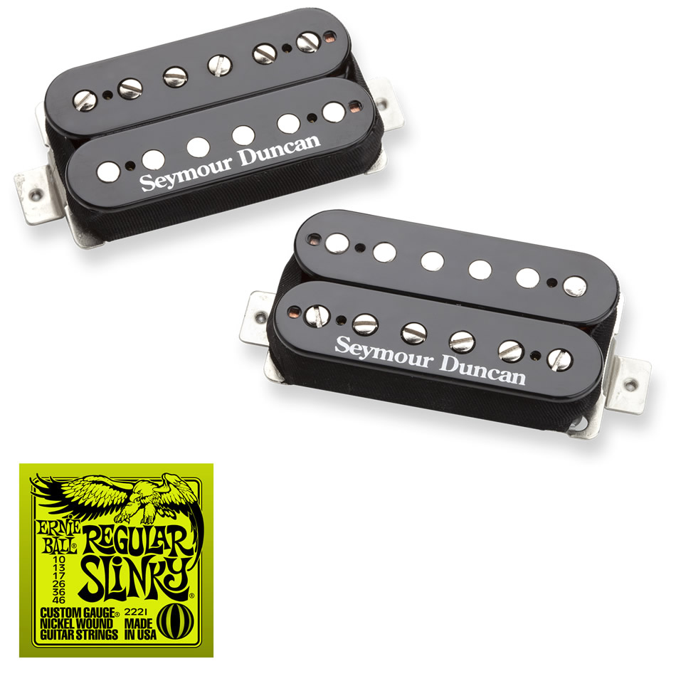 Seymour Duncan Saturday Night Special Set, Black + Strings