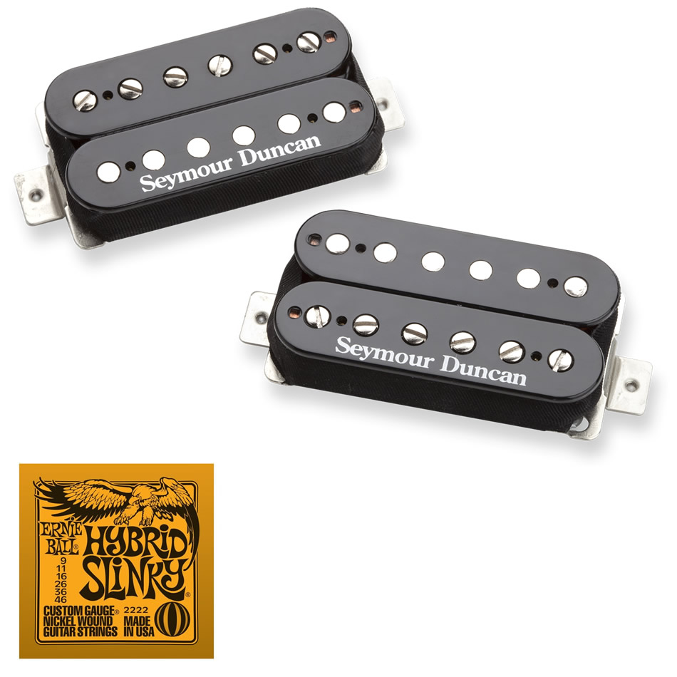 Seymour Duncan Saturday Night Special Set, Black + Strings