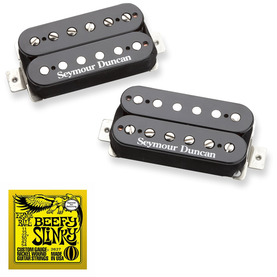 Seymour Duncan Saturday Night Special Set, Black + Strings