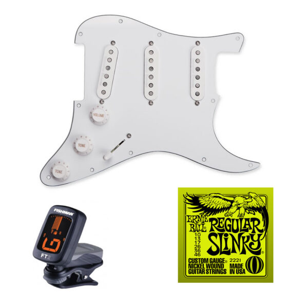 Seymour Duncan California 50's Prewired Strat Pickguard, White