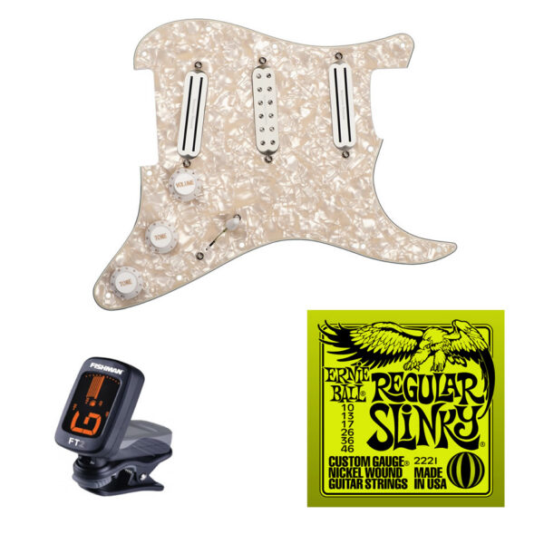 Seymour Duncan Dave Murray Loaded Strat Pickguard, Pearloid