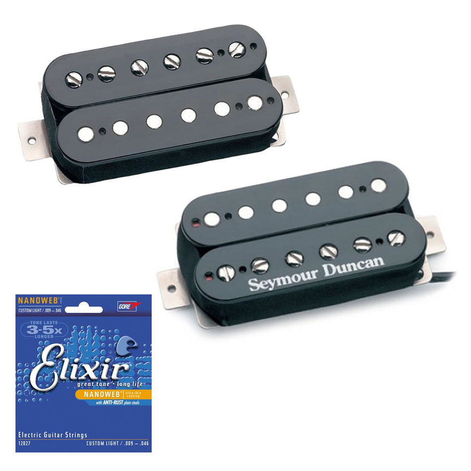 Seymour Duncan '59 Neck & Duncan Custom Bridge Set, Black