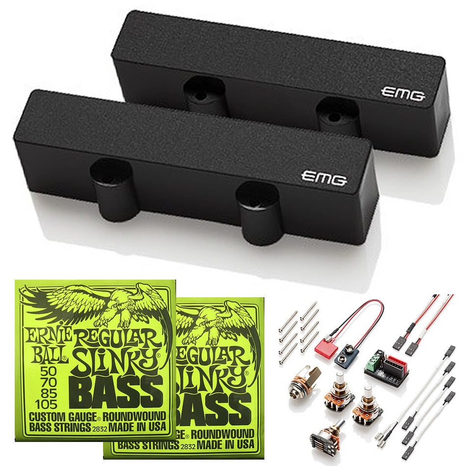 EMG-J Active Jazz Bass Pickup Set - Black