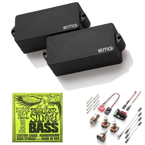 EMG P Precision Bass Pickup Set + Ernie Ball Strings
