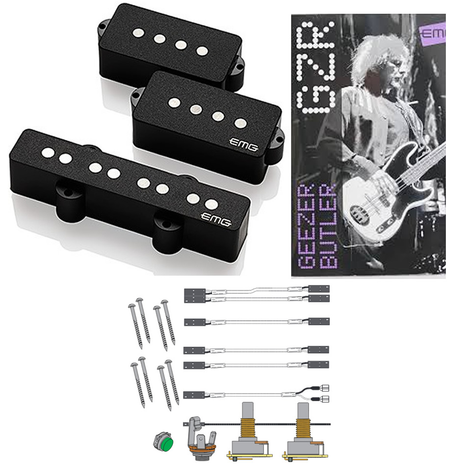 EMG GZR-PJ Geezer Butler Signature Passive Bass Set
