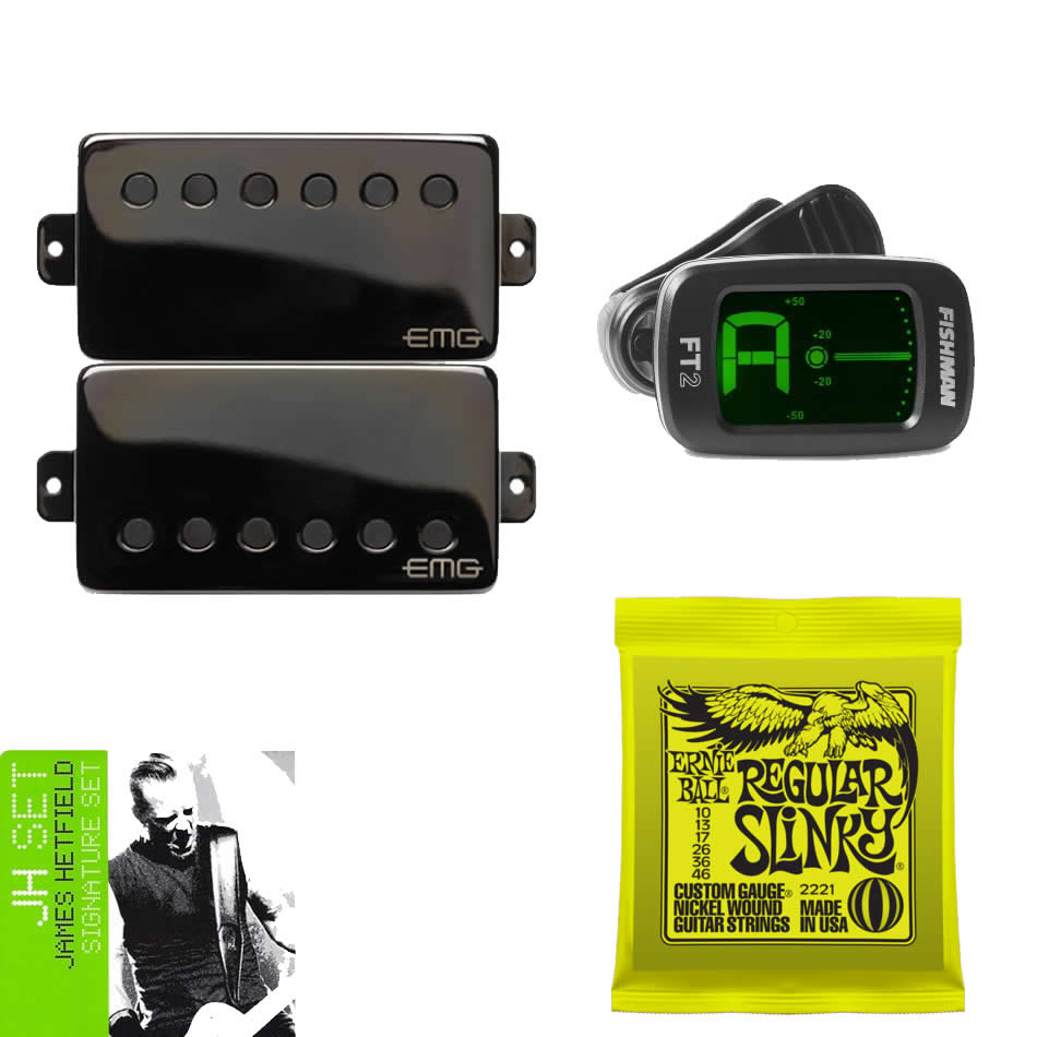 EMG JH Set – James Hetfield Pickups + Tuner & Strings
