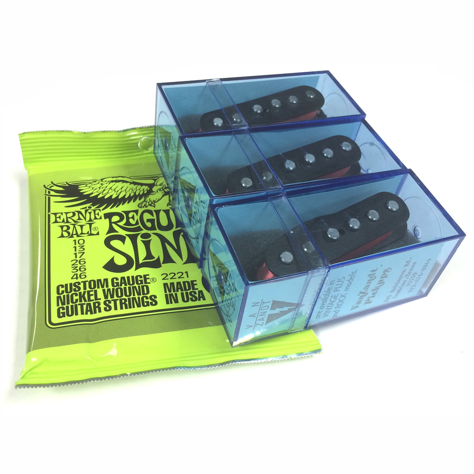 Van Zandt Blues Strat Pickup Set + Free Ernie Ball Strings